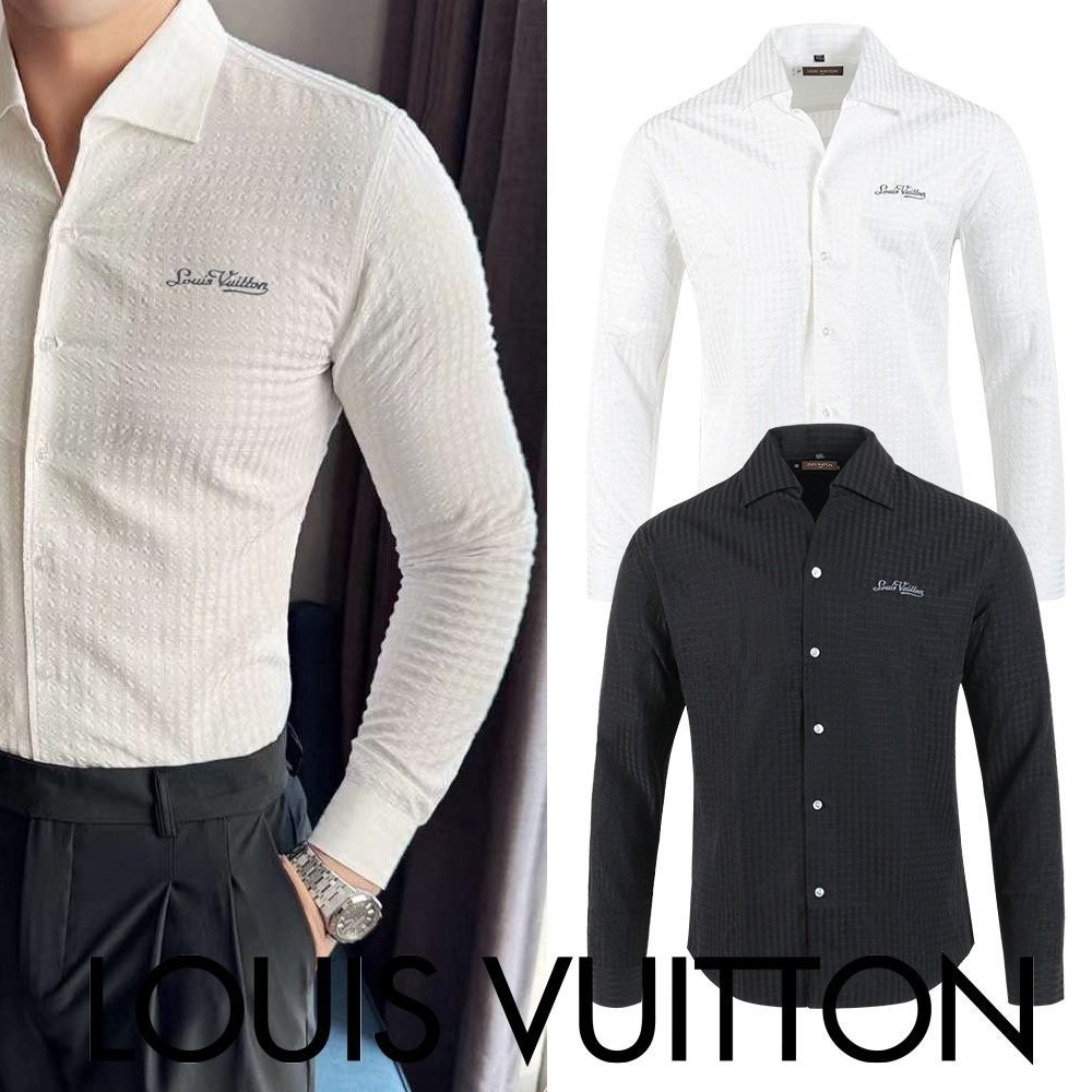 💕 루* 자수로고 백레더 다미 슬림 셔츠