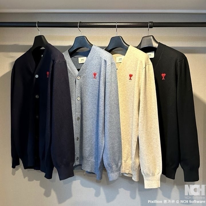 💕 아* 드 꾀흐 엠브로이드 니트 가디건