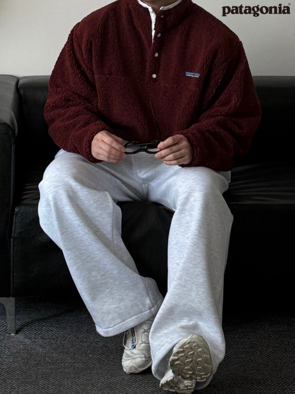 PTG 배색 양털 반목 후리스