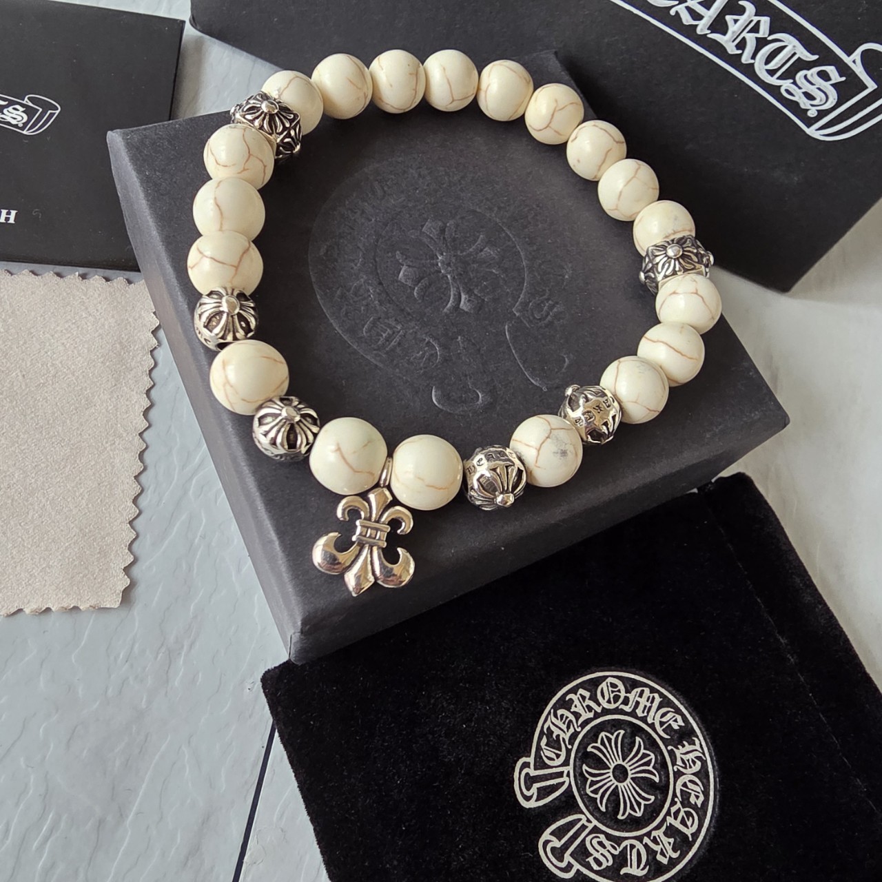 크*하*  플뢰르 염주 팔찌