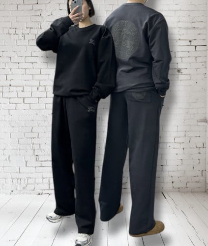 <버버리 엠보나염 맨투맨 세트>