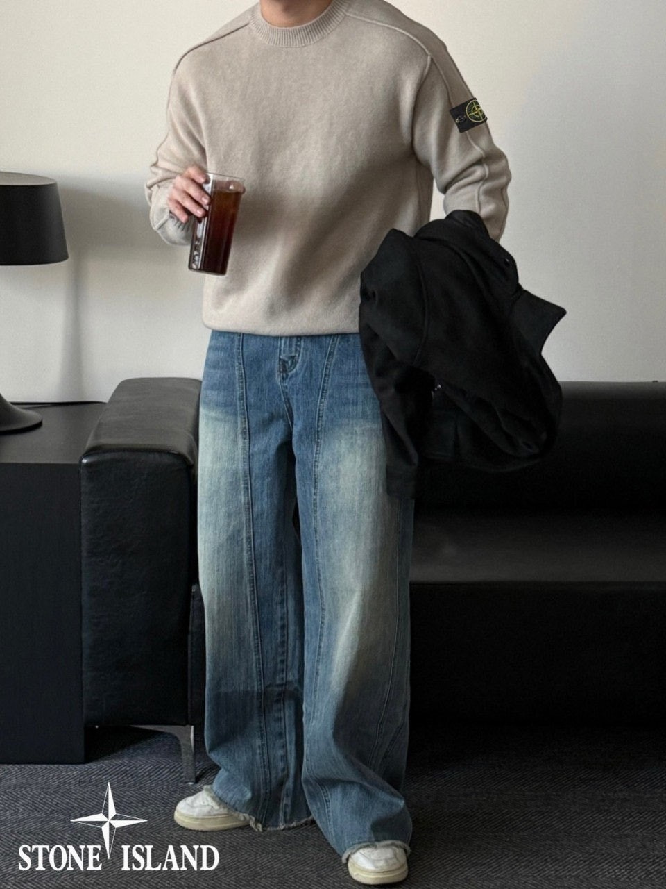 💕 스* 패럴라운드 캐시 절개 니트