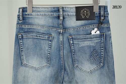 🔆 [Chrome Hearts] 크롬하츠 블랙패치 스틸로고 데님진🔆