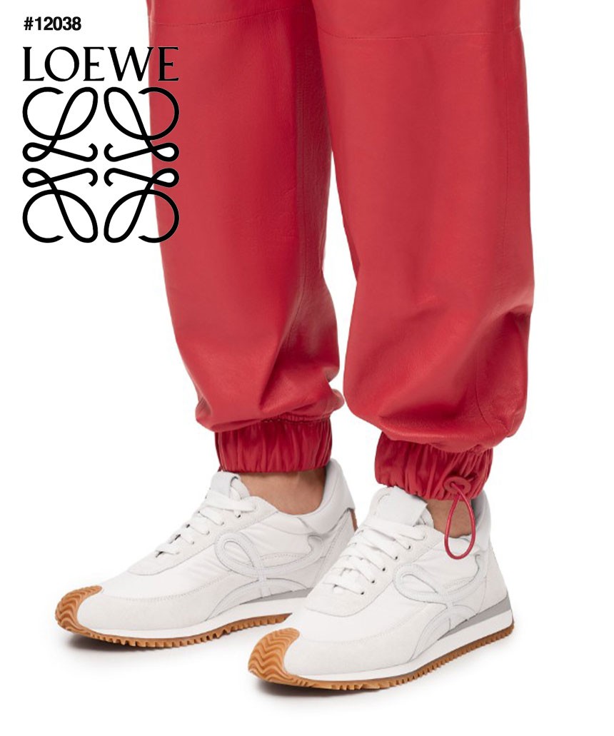 🔆 [LOEWE] 로에베 플로우 화이트 러너 스웨이드&나일론 스니커즈 🔆