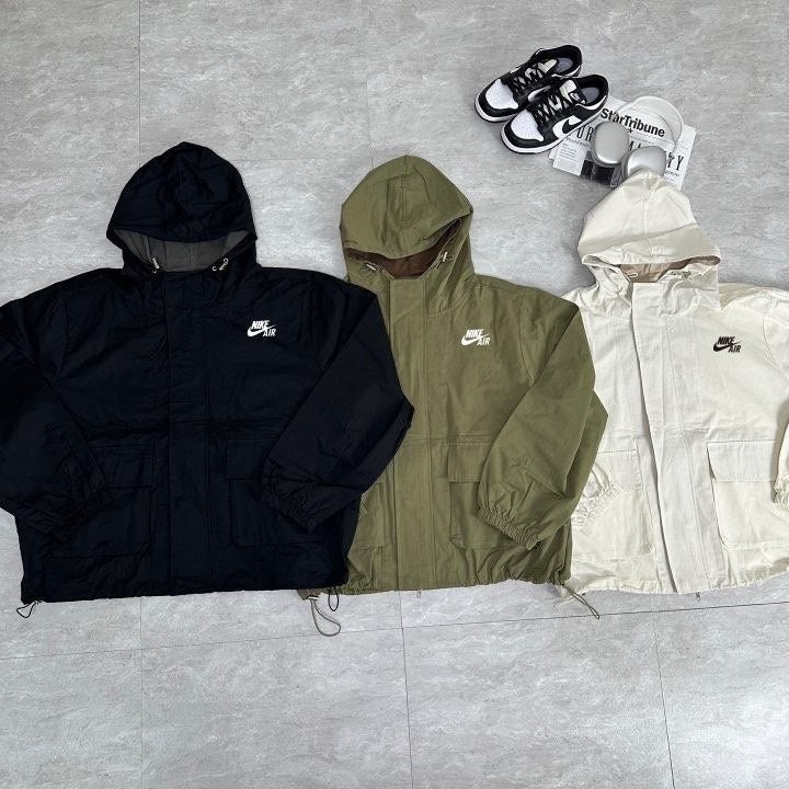 💕 나** 포켓배색후드자켓