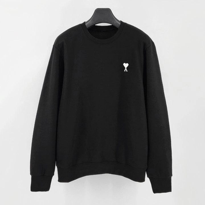 아미 화이트 로고 맨투맨