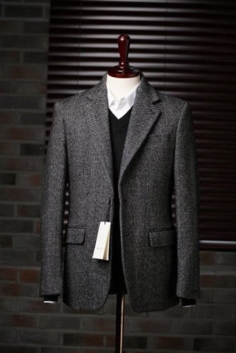 구찌 프리미엄 보카시 헤링본 블랙 블레이저 자켓