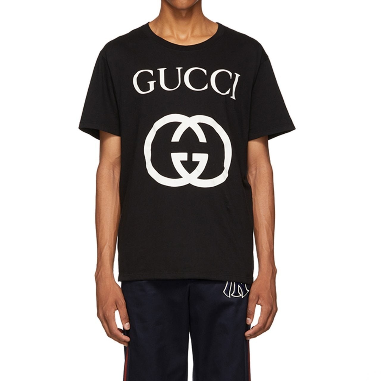 💕 구* 인터로킹 G프린팅 코튼 반팔티