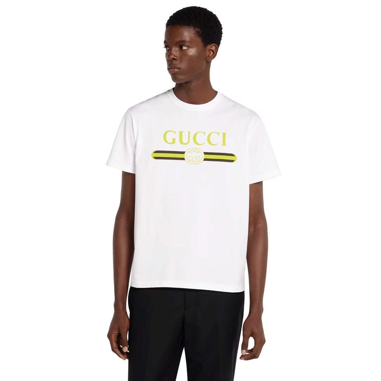 💕 구* 네온 띠로고 코튼 반팔티