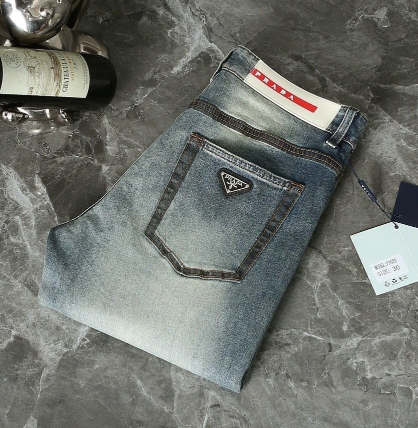 💕 프** 로고 패치 워싱스판 데님진➡️수입최고급(봄제품)