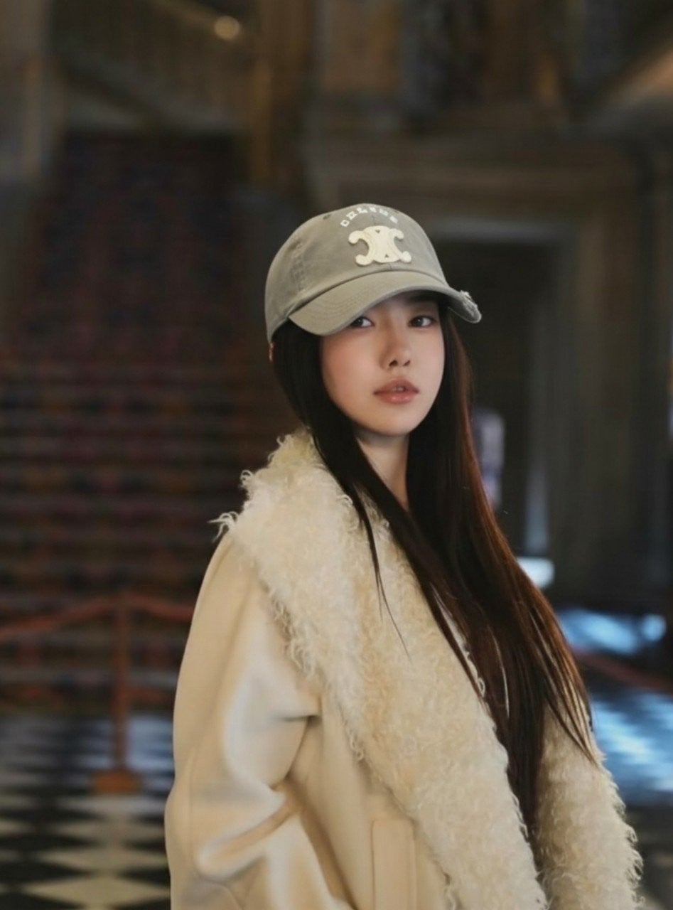 💕 셀** 트리옹프 빈티지 개버딘 아플리케자수 볼캡✔수입