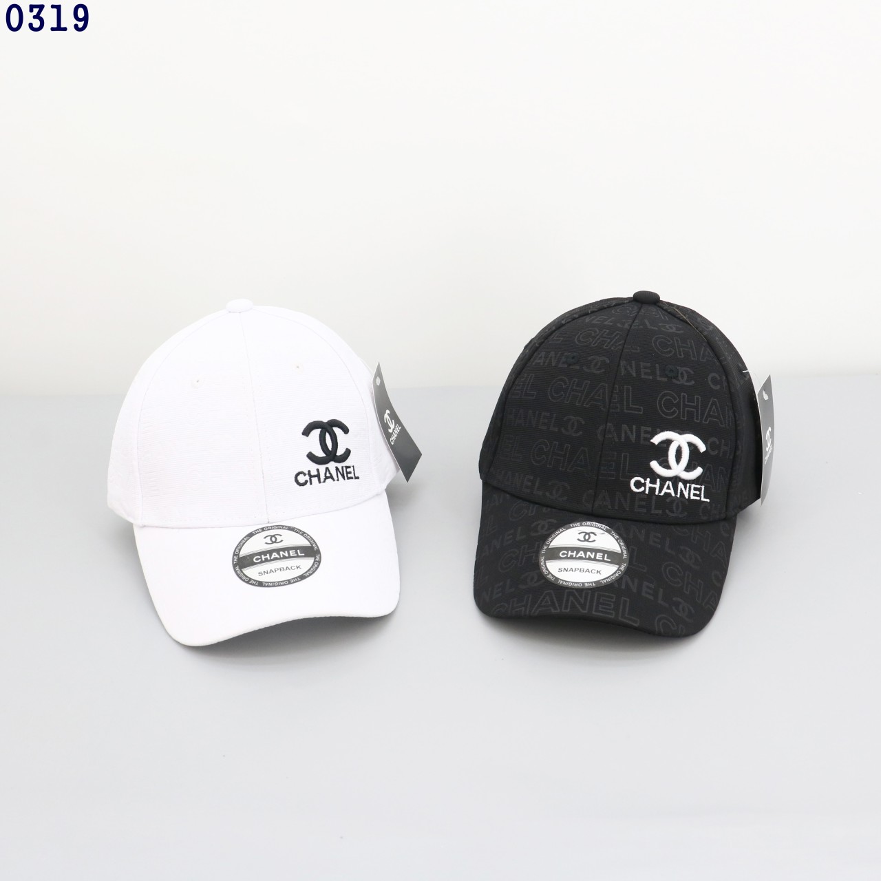 👹샤넬 패턴 로고 CC자수 볼캡 모자👹