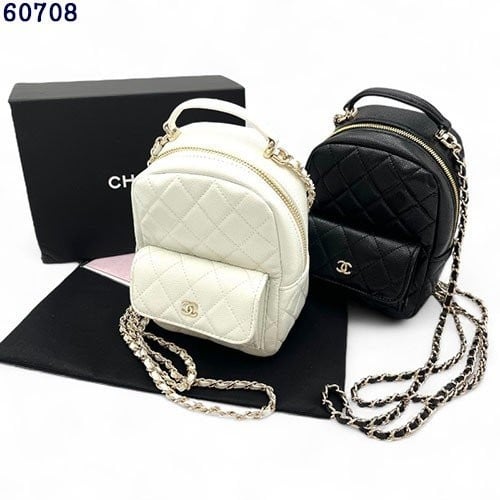 👹샤넬 25ss 크루즈 컬렉션 캐비어 탑핸들 미니 백팩👹