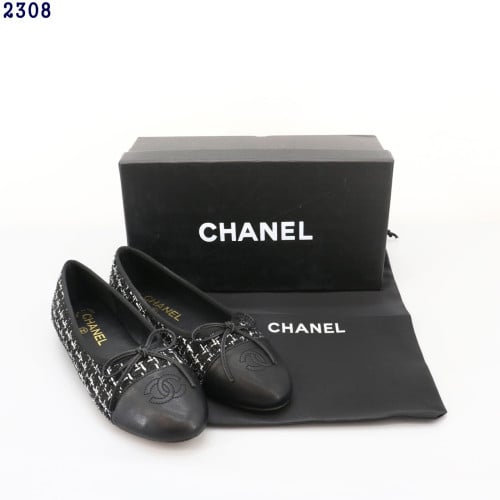 👹샤넬 발레리나 플랫슈즈 블랙 트위드👹