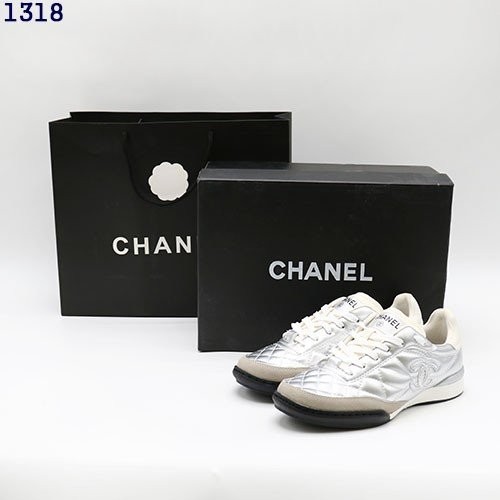 👹샤넬 CC 캐비어 스니커즈 (실버)👹