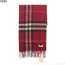 👹버버리 슬림 체크 캐시미어 머플러 레드👹