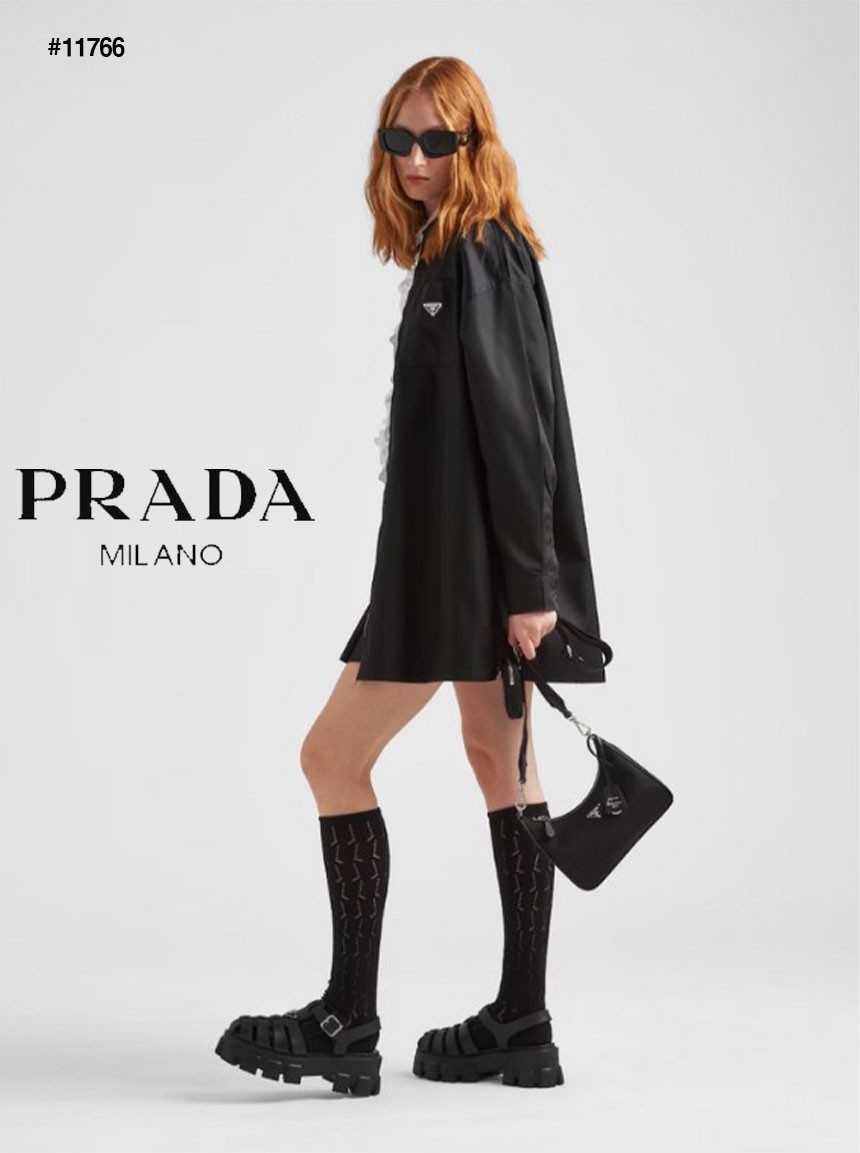 🔆 [PRADA] 프라다 리에디션 테수토 사피아노 가죽 트리밍 리나일론 숄더백 🔆