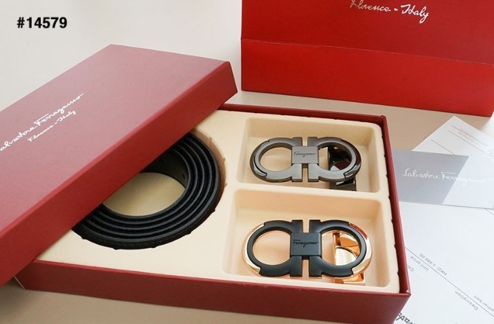 🔆 [ferragamo] 살바토레 페레가모 간치니 투버클 벨트 #7 (컷팅식) 🔆