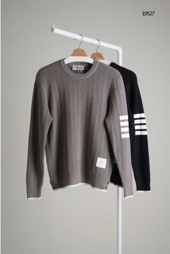 🔆 [THOM BROWNE] 톰브라운 자가드 4선 크루넥 울 니트 스웨터 🔆