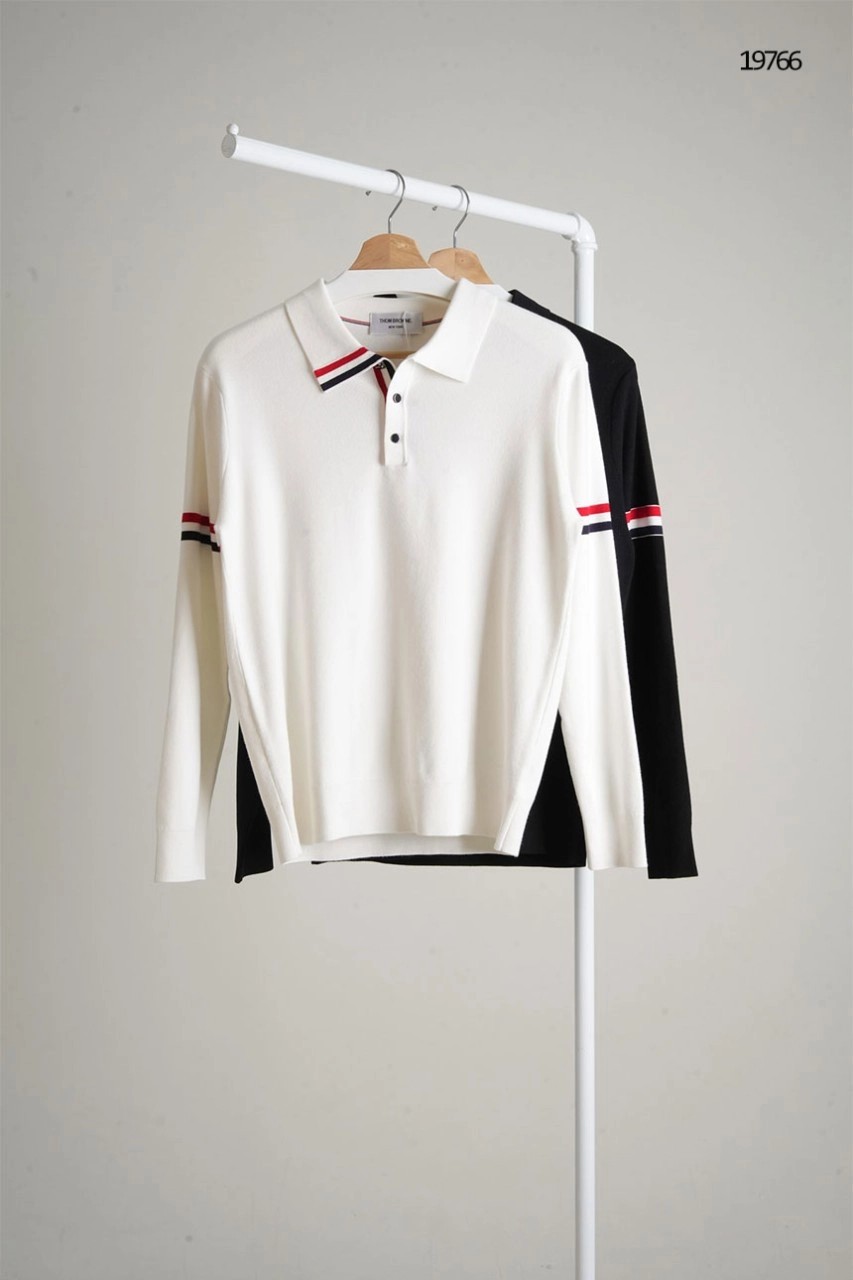 🔆 [THOM BROWNE] 톰브라운 카라 삼선 폴로 니트🔆