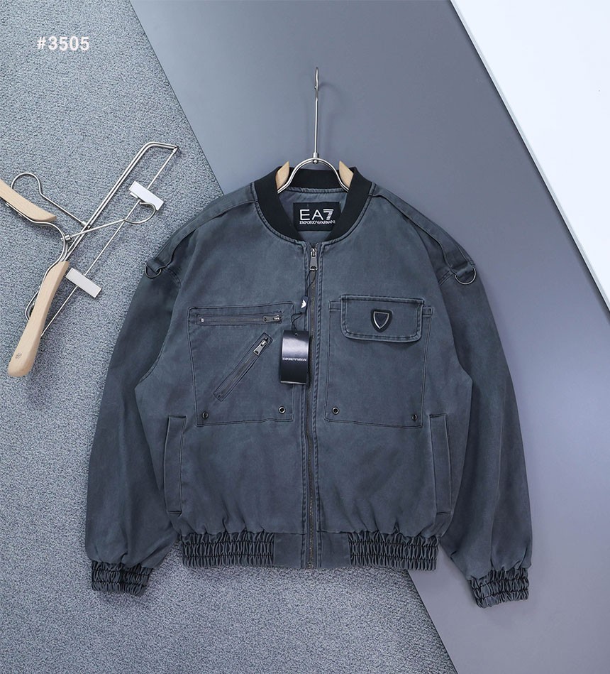 🍀 [EMPORIO ARMANI] 알마니 페이디드 워크 블루종 자켓 🍀