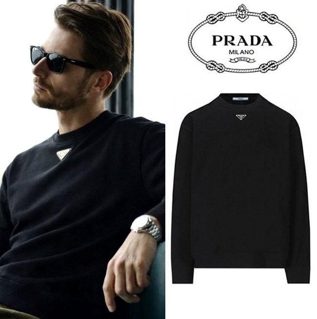 ➖▪️P*ADA NECK Triangle MTM T-SHIRT ◾➖