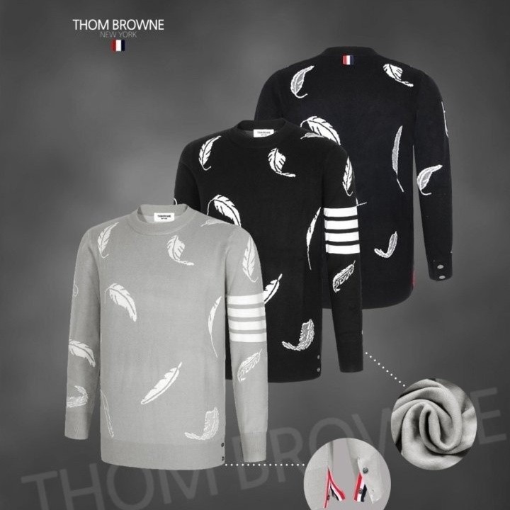 TB 깃털 울캐시 니트