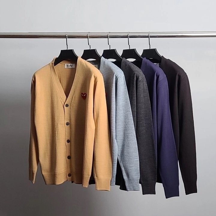 CDG 레드와펜 브이넥 가디건