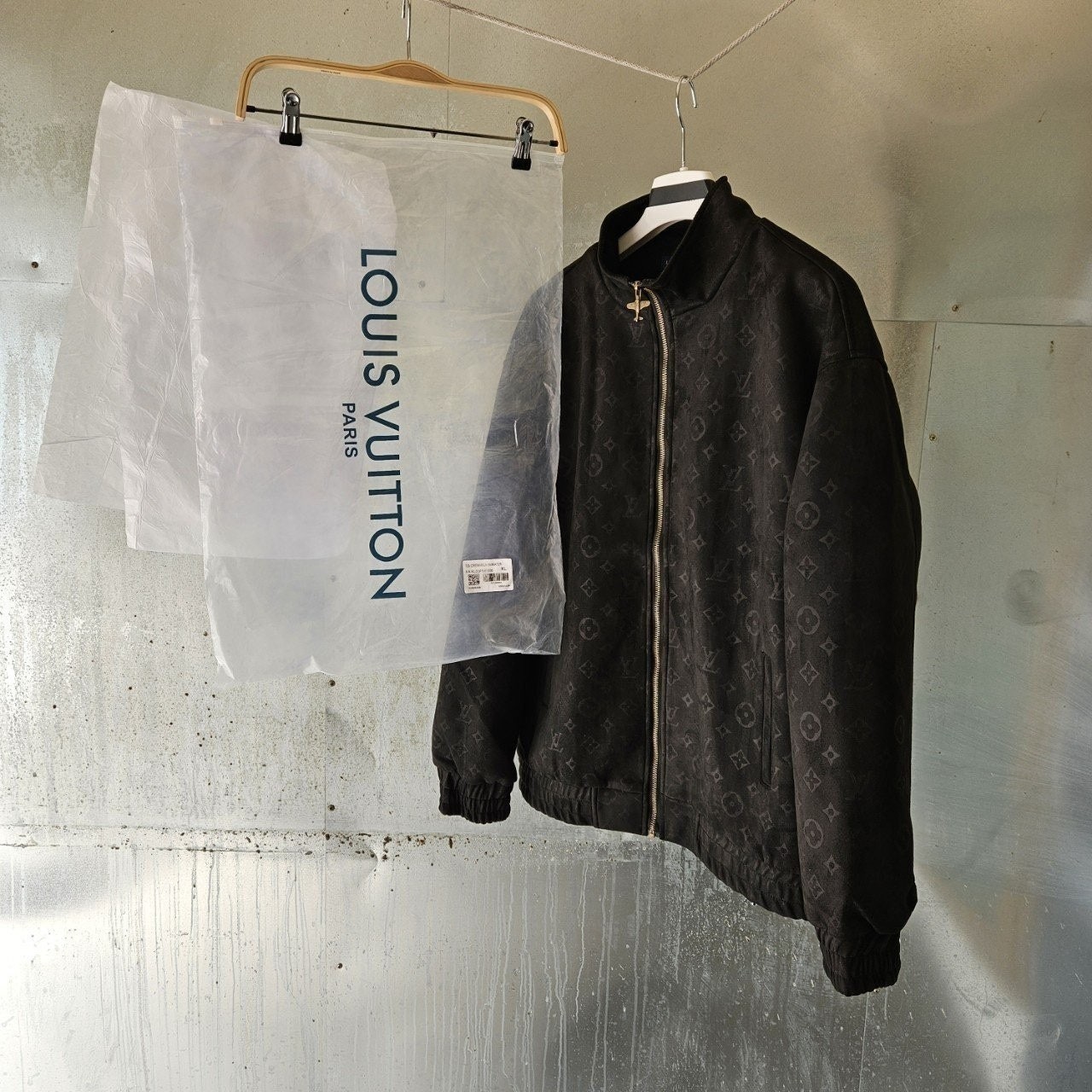 💕 루* 모노 디보스드 스웨이드 트랙수트 자켓