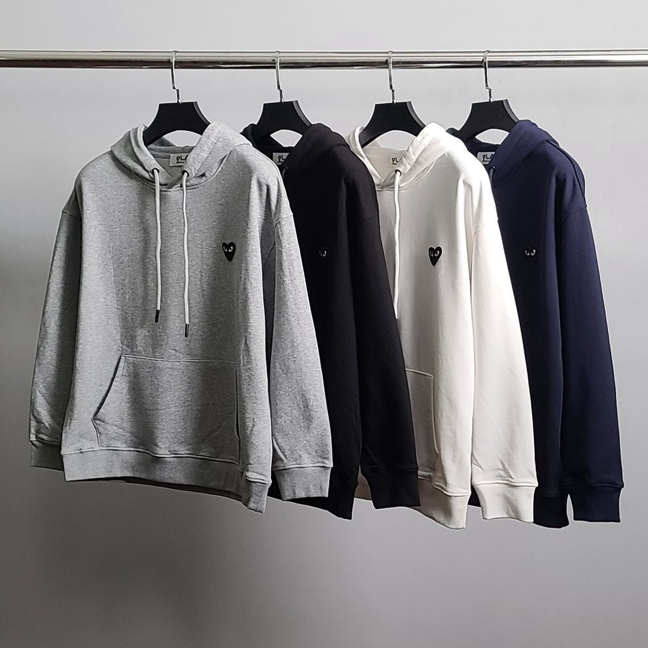 💕 꼼* 블랙와펜 코튼 후드티