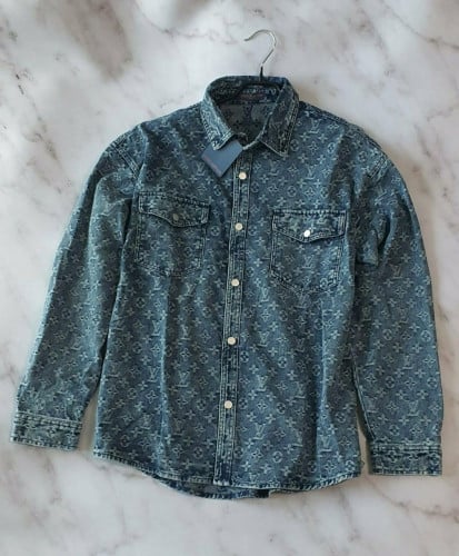 💕 루* 모노그램 데님 자켓