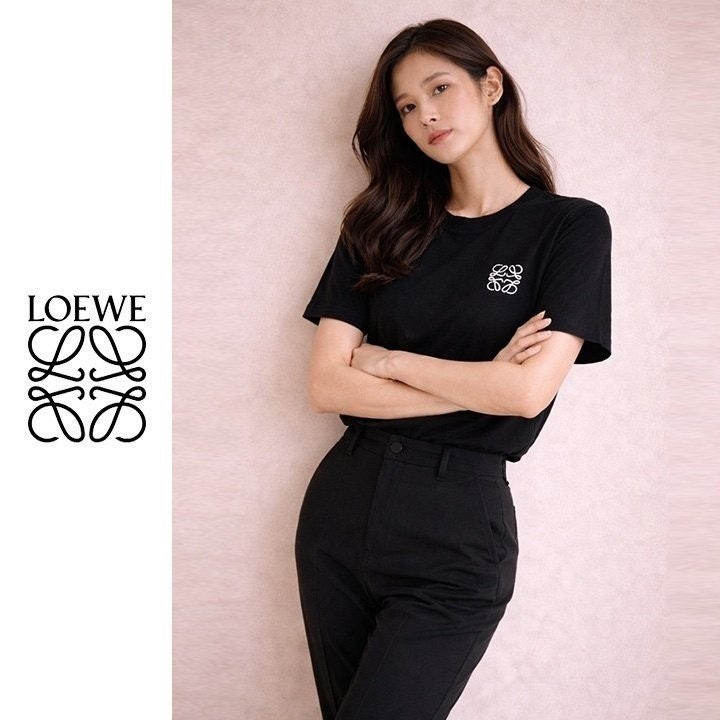 💕 로** 베이직 자수 반팔티