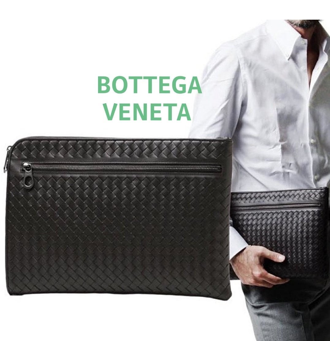 💕 보** 인트레치아토 더블지퍼 클러치 820017 VBWD3 3135ㅡ 블랙 color