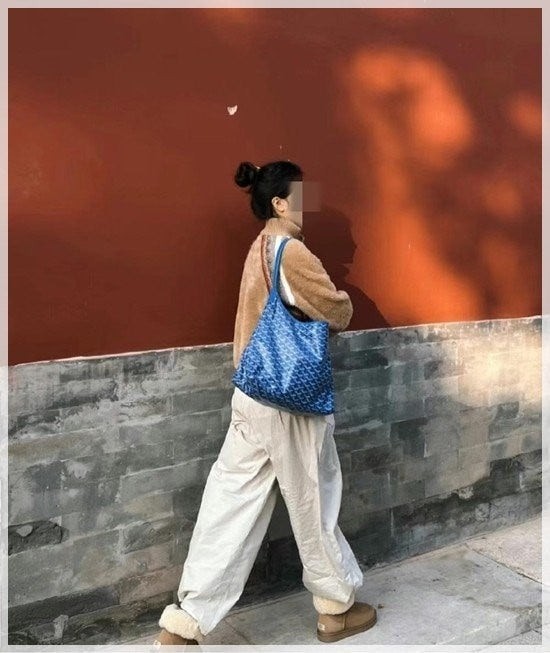 💕 고** 고급 보헴 호보백 블루