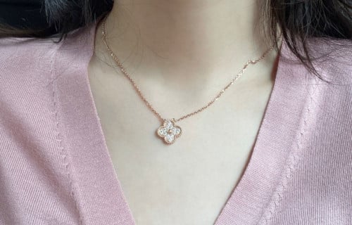 💕 반*** 알함브라 파베 펜던트 목걸이✔수입최고급