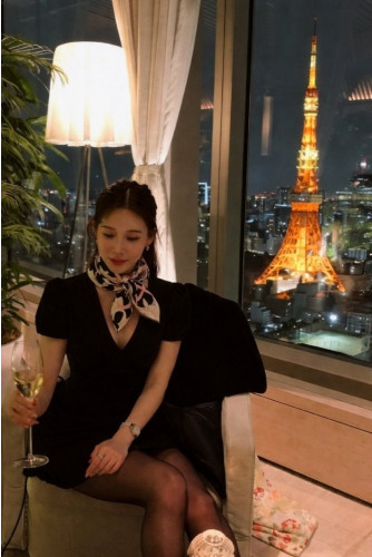 💕 루* 써클 로고 스카프