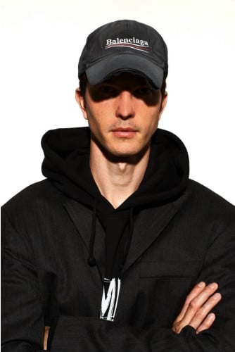 💕 발**** 웨이브 로고 자수 폴리티컬 빈티지 볼캡✔수입