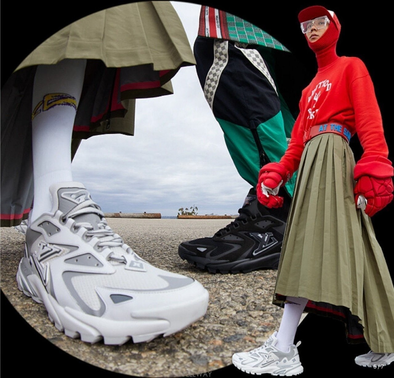 💕 루* 러너 스니커즈 화이트 그레이