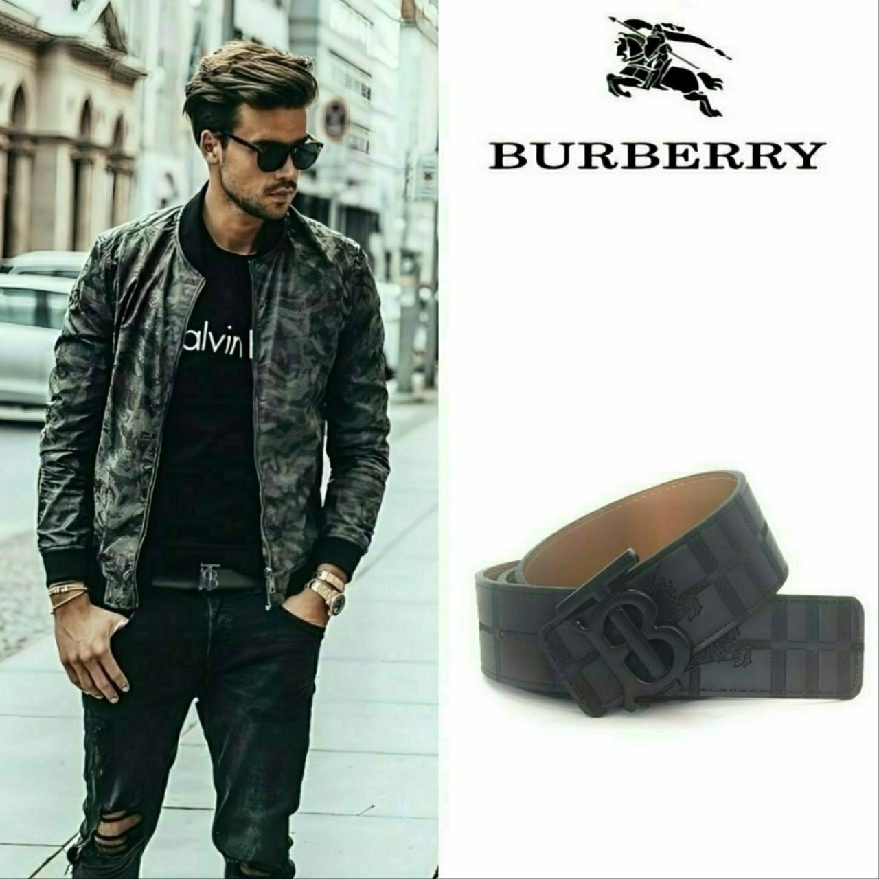 💕 버** TB로고 벨트