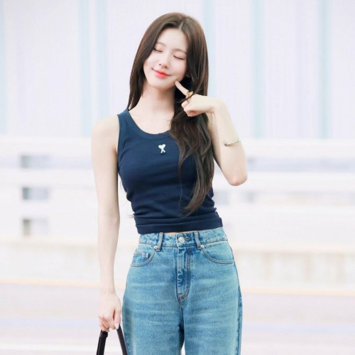 💕 아* 코튼 골지 나시티