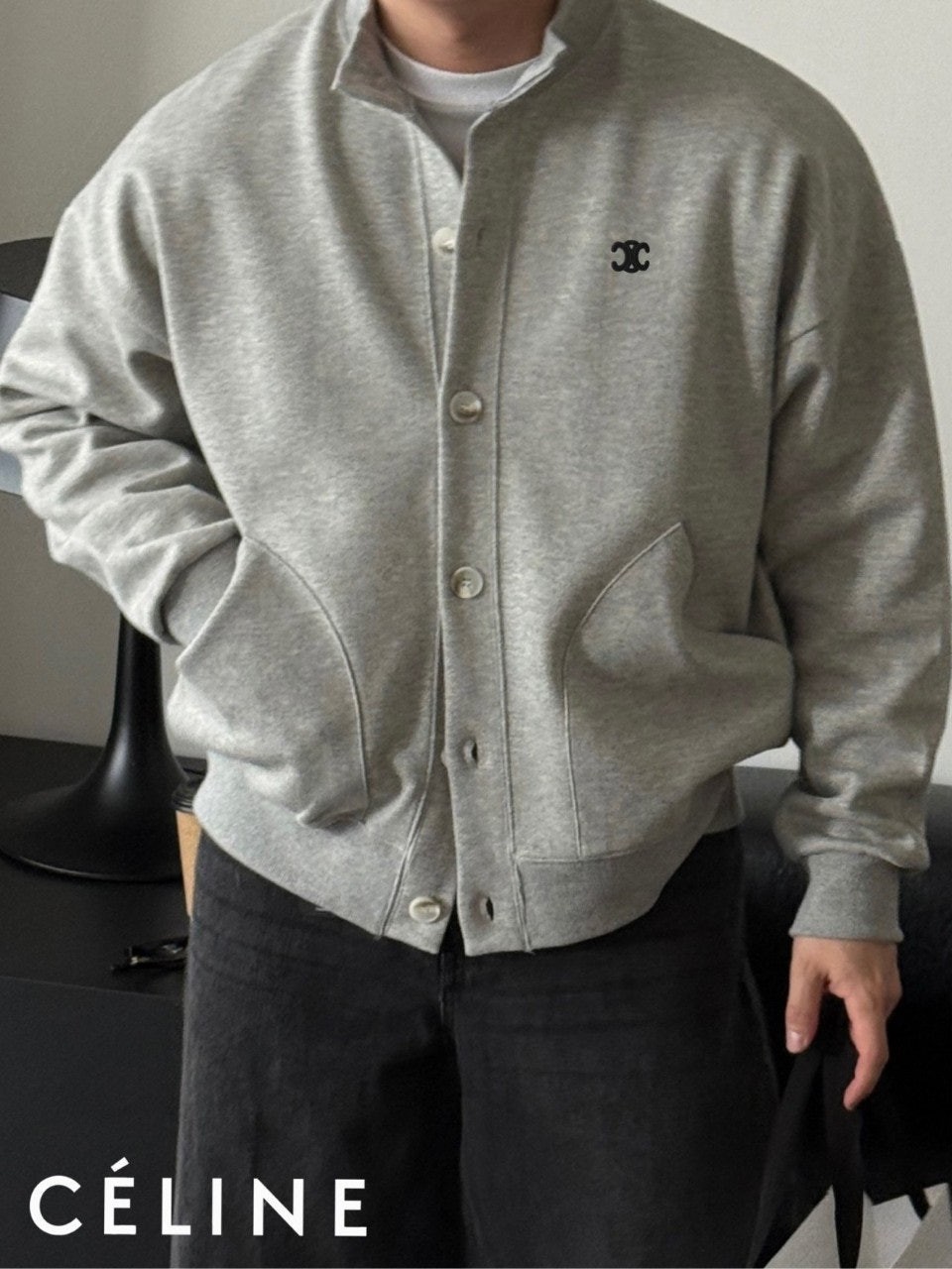 💕 셀** 자수 트리오페 합포 가디건