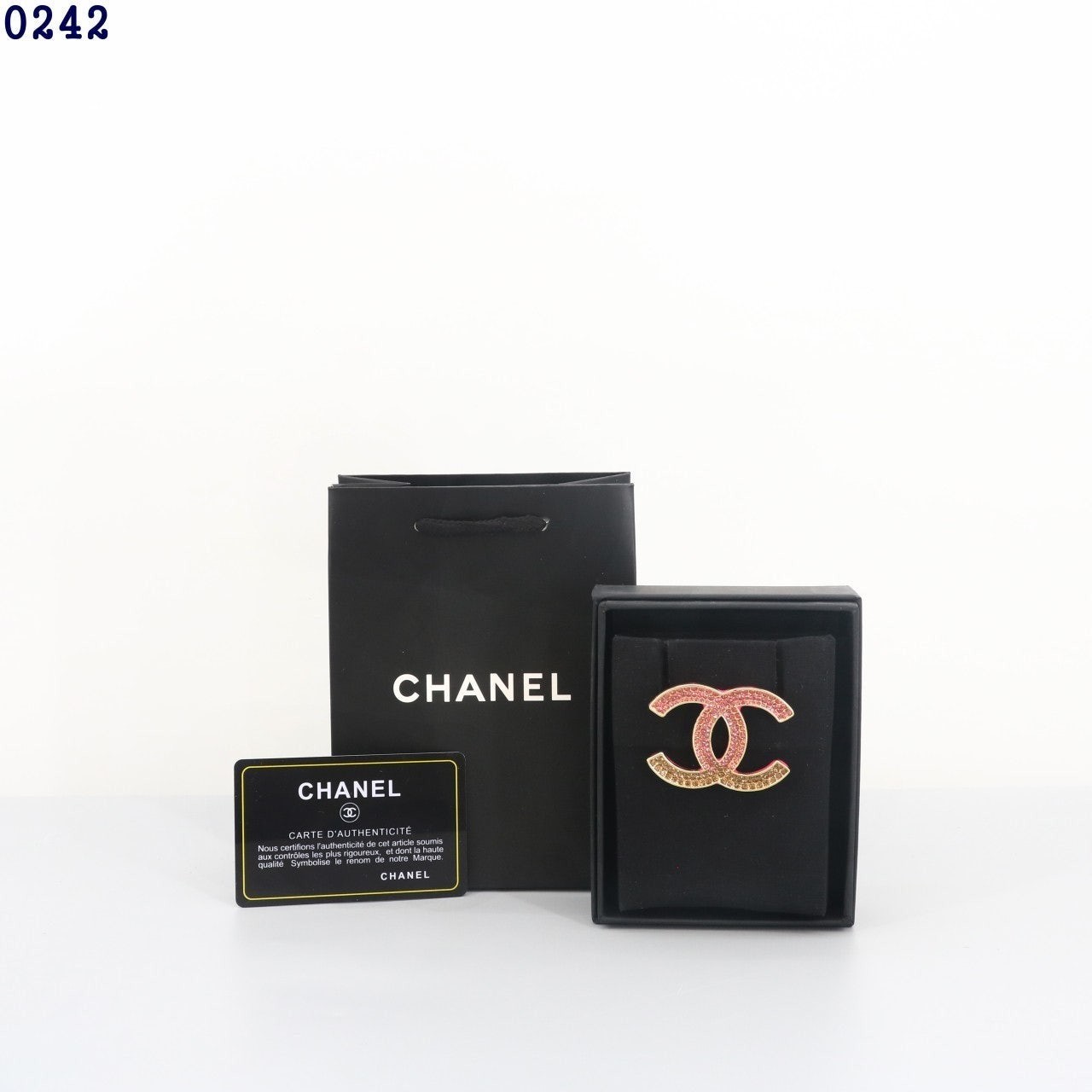 💕 샤* 핑크골드 큐빅 브로치