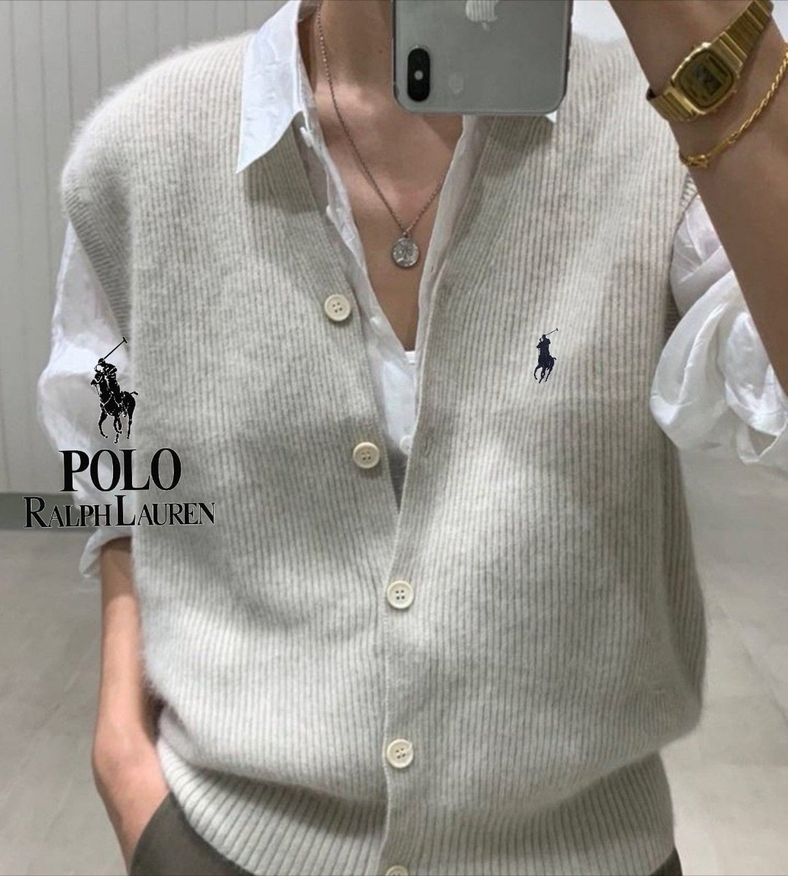 폴 데일리니트조끼 1008