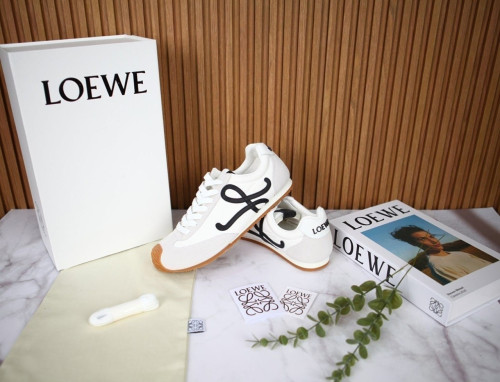 #슈즈 [로에베 발레러너 나일론 앤 카프스킨 화이트 블랙 ] (nav 802264)