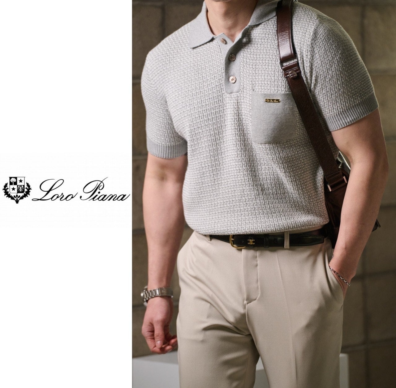 #반팔상의 스페셜 포켓배색 카라티 (dmd 083347)