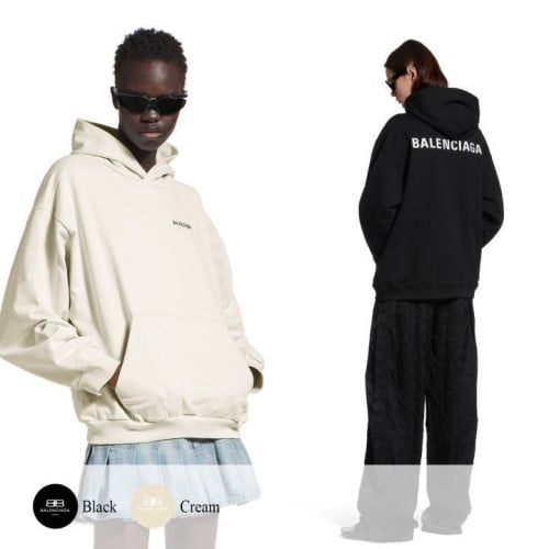 #티셔츠 발.렌시아가 더블 로고 자수 후드 (min 484400)