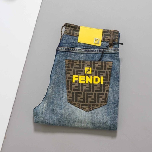 [ F.D ] 수입 FF 자가드 패브릭 데님 팬츠