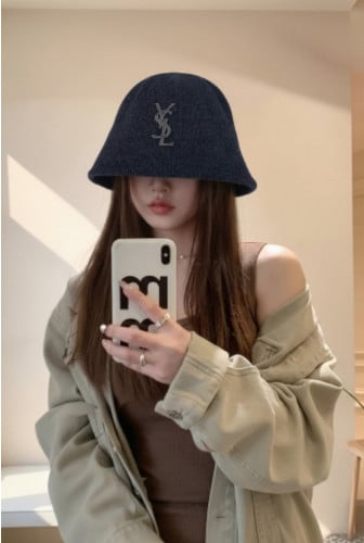 생VV 심볼가죽로고 버킷햇