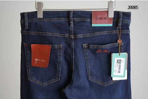 [Loro Pia*a] 레더패치 포켓로고 데님팬츠