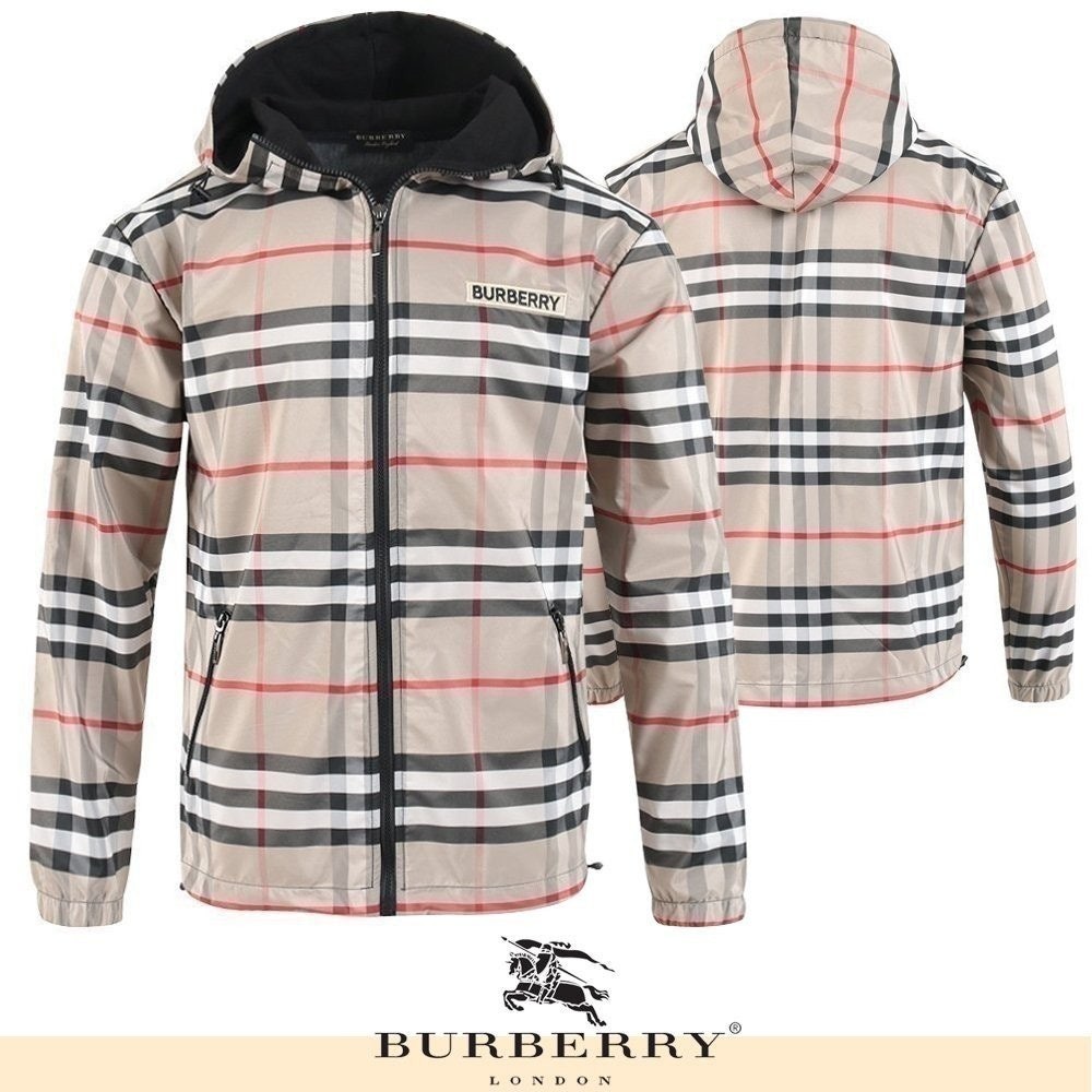 💕 버** 체크 바람막이